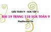 Giải bài 19 trang 110 SGK Toán 9 tập 1